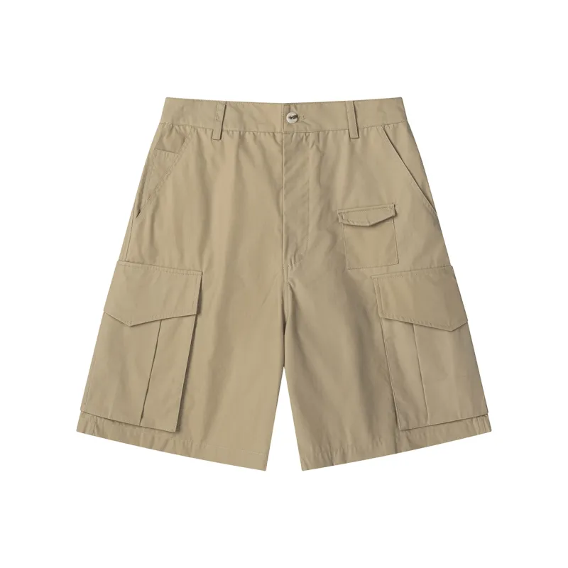 Heartboon Cargo Shorts Unisex Khaki-0