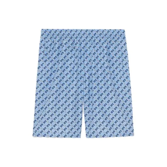 GUCCI Swimming Shorts Men Light Blue-0