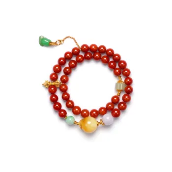 Atsuyama Southern Red Agate Bracelets Unisex