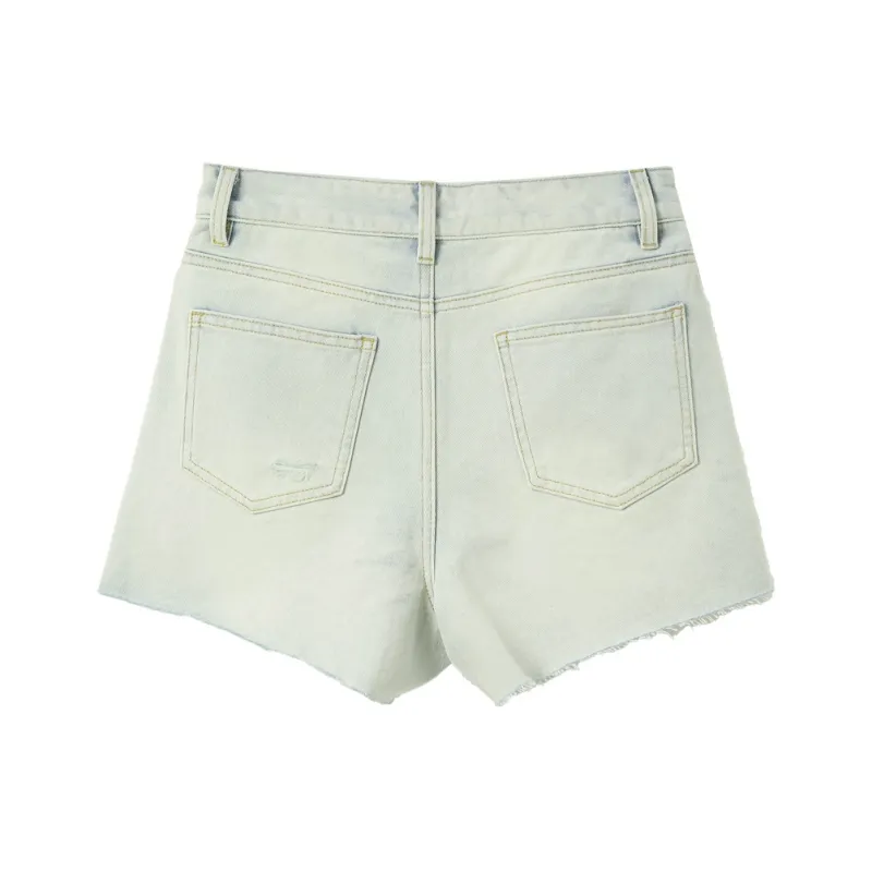 3COLOUR Denim Shorts Women's Glacier Blue-1