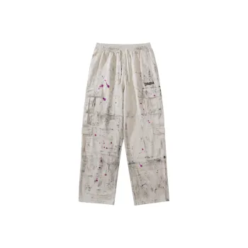 DNBH Casual Pants Unisex Mixed Flowers