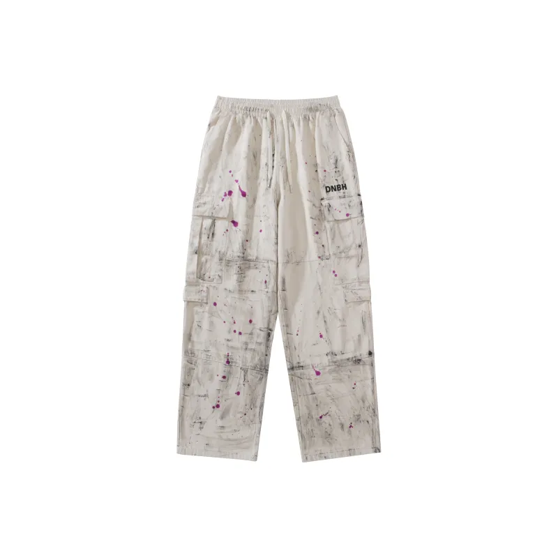 DNBH Casual Pants Unisex Mixed Flowers-0