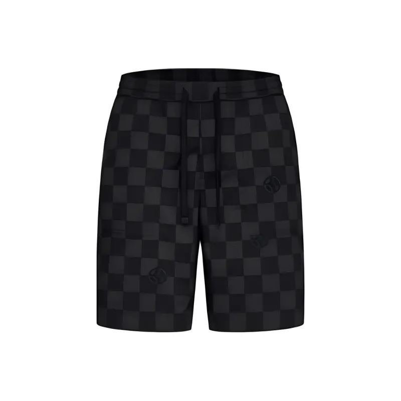 Biyin Leufen Casual Shorts Men's Black Gray-0