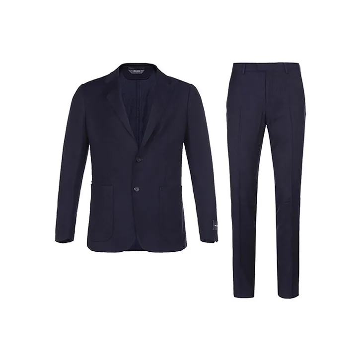 Zzegna Business Suits Men Dark Blue-0