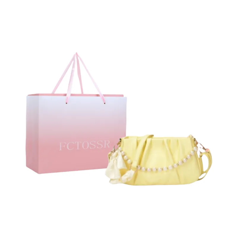FCTOSSR PU One Shoulder Handbag, Crossbody Bag Regular Women's White//Ecru/Black/Yellow/Green/Coffee/Brown/Rose Red-17