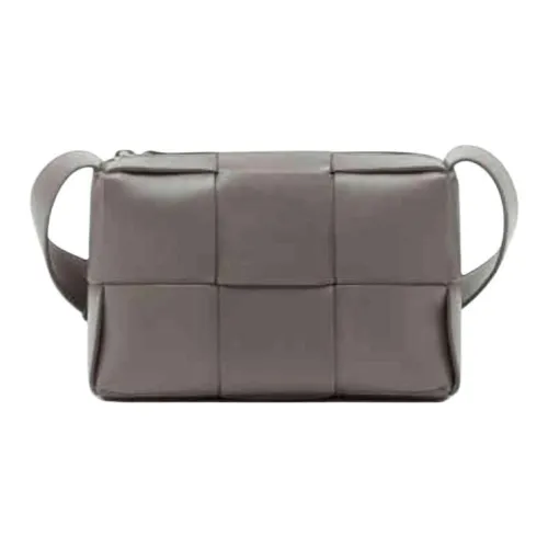 Bottega Veneta ARCO Cow Leather Camera Bags Shoulder Bags Small Size Men's Volcanic Gray