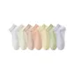 [7 Pack/Mesh Breathable]Say Goodbye to Foot Sweat]White+Milk White+Khaki+Grapefruit+Lemon+Matcha Green+Monet Purple