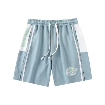 LAMLICKA Loose Fit Shorts Unisex Light Blue