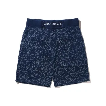 A BATHING APE Line Abc Camo Sweat Shorts
