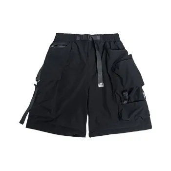 AOGZ Cargo Shorts Unisex Black
