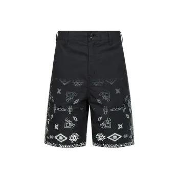 EVISU SS23 Casual Shorts Men's Black