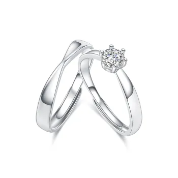 Lao Feng Xiang S925 Silver Rings Unisex
