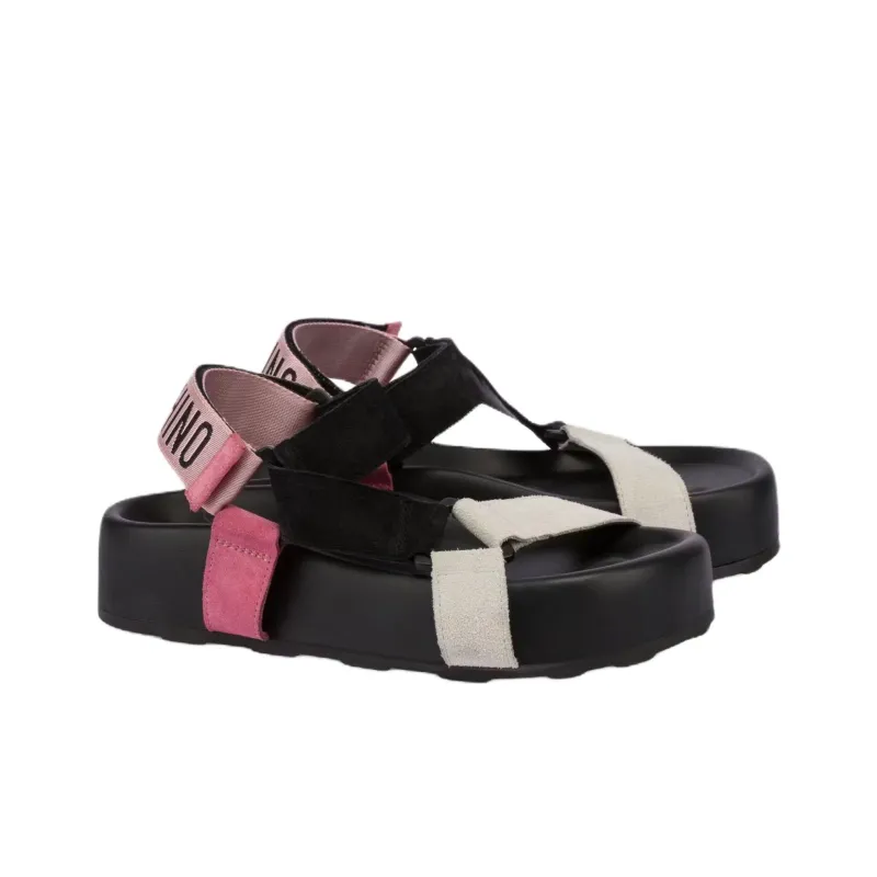 MOSCHINO One Strap Sandals Women's Multicolor-2