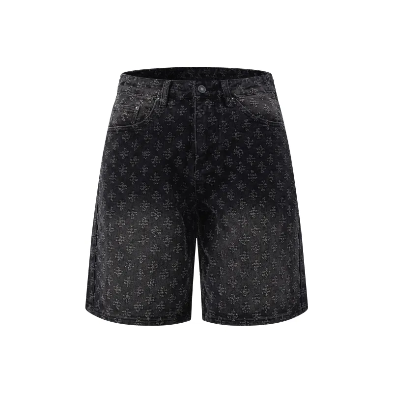 FUERZA Denim Shorts Unisex-10