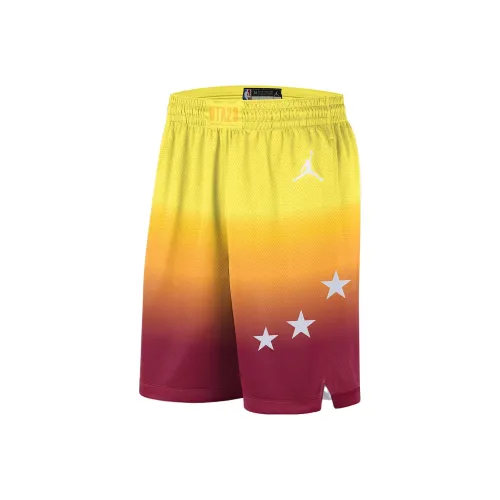 Nba X Nike Casual Shorts Men Burgundy