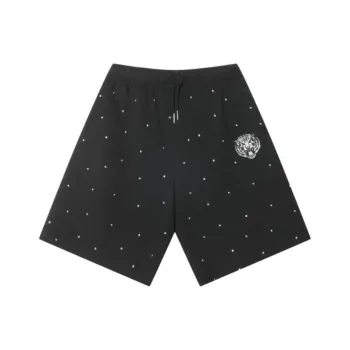 TCH Casual Shorts Unisex Black With Silver Logo