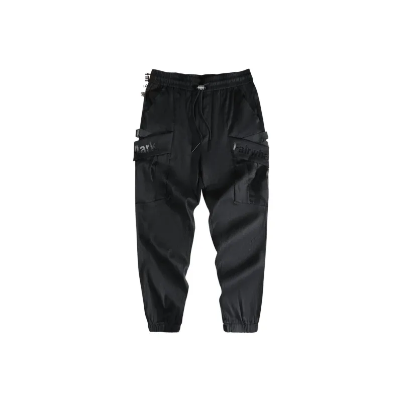 FAIRWHALE Casual Pants Men's Pure Black-0