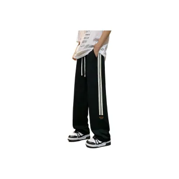 KIRHNE Casual Pants Unisex Black
