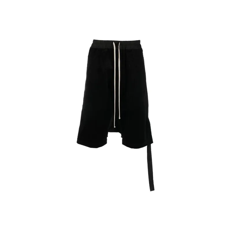 Rick Owens DRKSHDW Drawstring Drop crotch Shorts-0