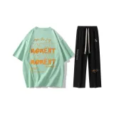 Clothing Set (Light Green Top+Black Pants)