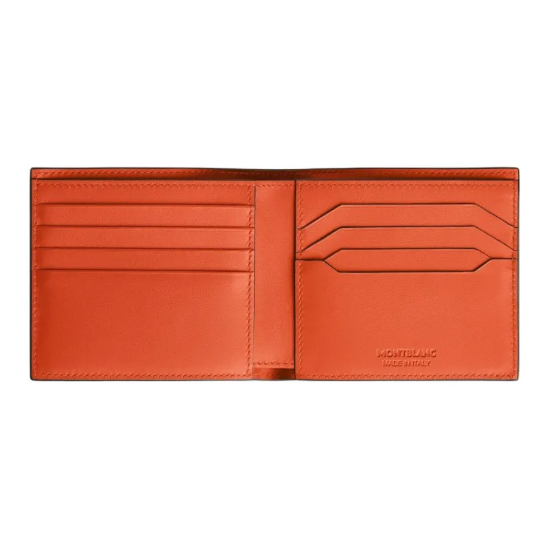 MONTBLANC Leather Wallet Unisex Ink Pepper Red-4