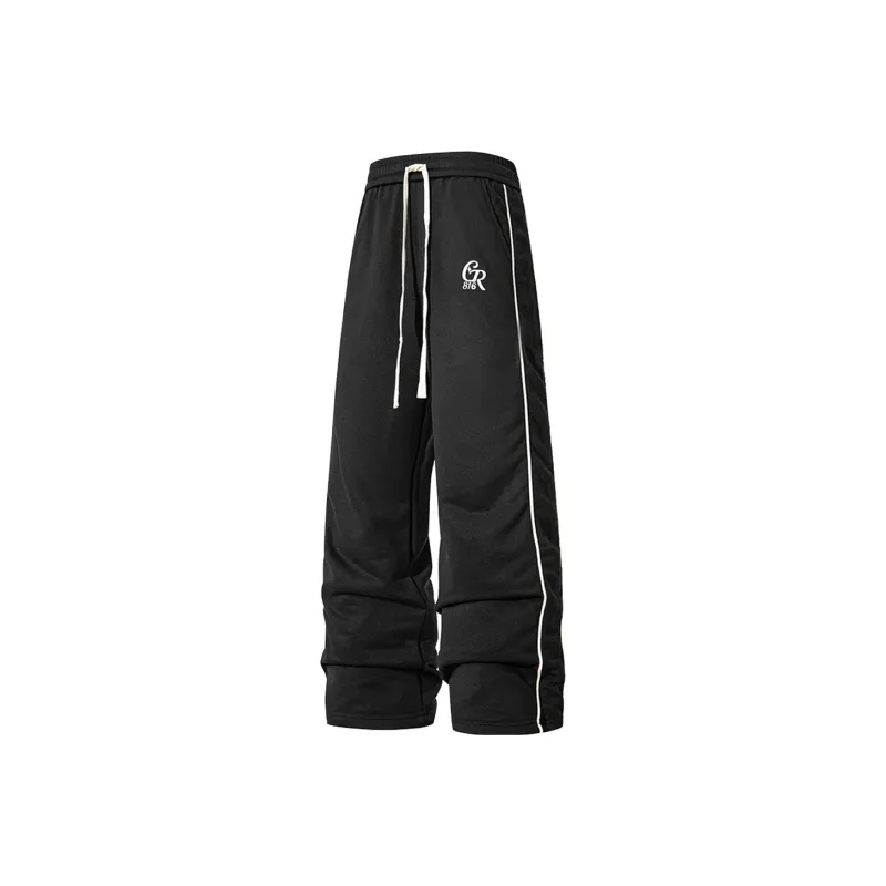 GR816 Casual Pants Unisex Black-0