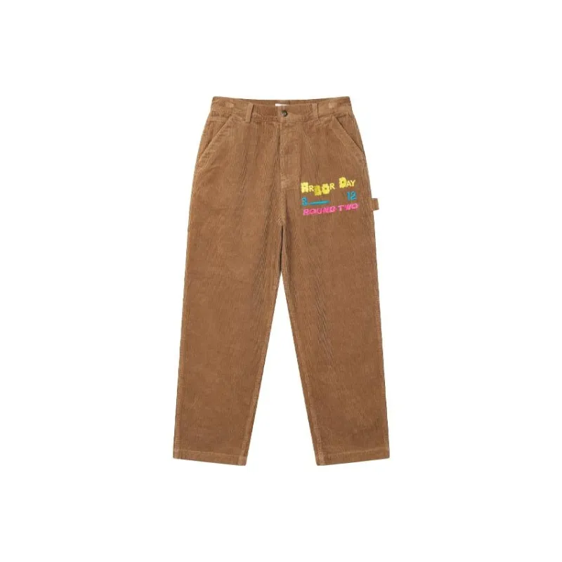 Round Two Casual Pants Unisex Brown-0