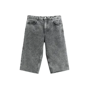 ZARA Denim Shorts Men Gray
