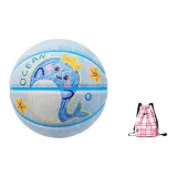 JK Plaid Backpack-Raspberry Pink+Basketball