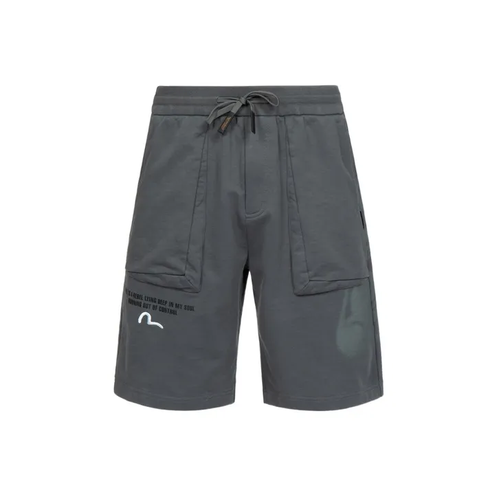 EVISU Casual Shorts Men's Dark Gray-0