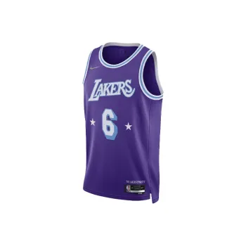 Nike Nba Los Angeles Lakers City Edition Lebron James 6 Dri FIT Swingman Jersey