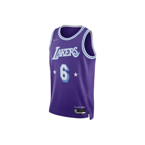 Nike Nba Los Angeles Lakers City Edition Lebron James 6 Dri FIT Swingman Jersey