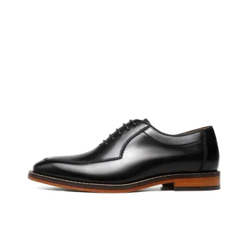 HAPPY DINO Dress Shoes Men Low Top Black
