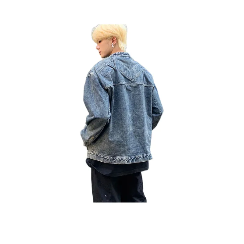 Pirkadat Denim Jacket Unisex Vintage Blue-0