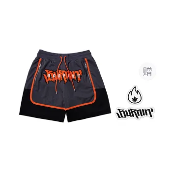 BURNIN x LINING Casual Shorts Unisex Black Gray