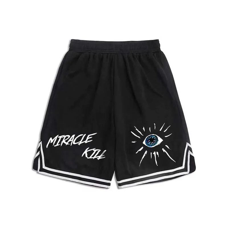 MIRACLE KILL Casual Shorts Unisex Black-0