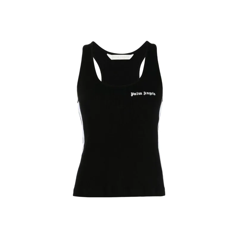 PALM ANGELS Classic Logo Tank Top Black-0