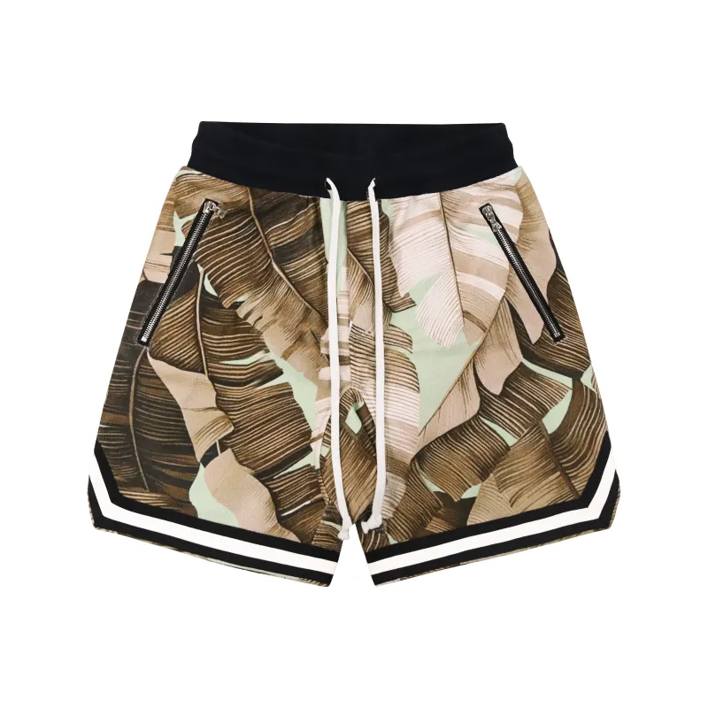JUNGLE GURL Basketball Loose Fit Casual Shorts Unisex Yellow-0