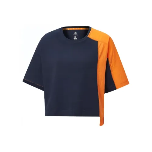 Converse Crop Tops Women's Blue