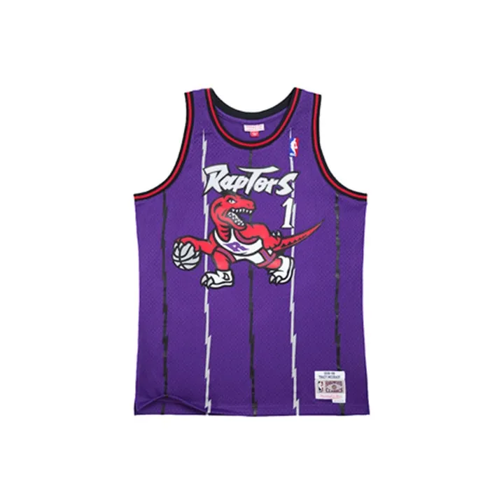 Mitchell & Ness Toronto Raptors Road 1998 99 Tracy Mcgrady Swingman Jersey-0