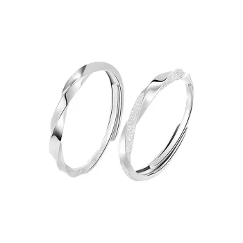 Treasure Flaws S999 Fine Silver Rings Unisex Silver