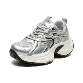 HUANAI Breathable, Height Enhancing, Lightweight Low Top Chunky Sneakers Women's