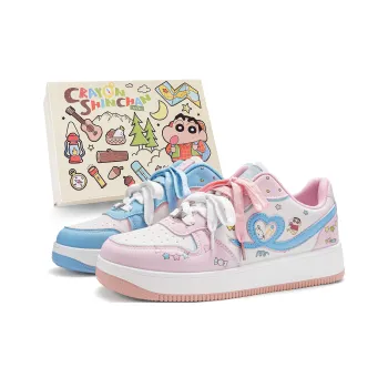 Crayon Shinchan Anti Slip Wear Resistant Low Top Skateboard Shoes Unisex