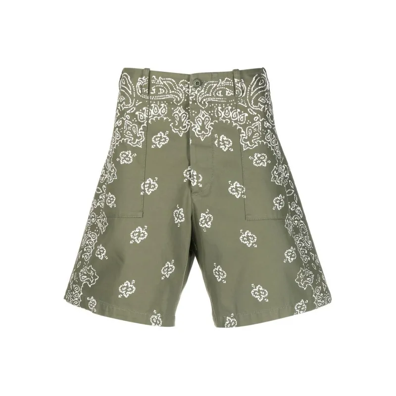 AMIRI Casual Shorts Men Olive Green-0