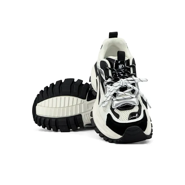 ZSBELLA Abrasion Resistant Breathable Slip Resistant Low Top Chunky Sneakers Men's-6