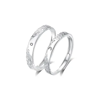 Treasure Flaws S999 Fine Silver Rings Unisex Silver