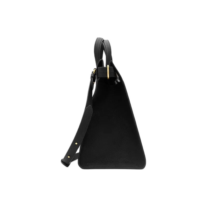 Burberry Calfskin Tote Bag, Shopping Bag, Handbag Medium Size Women's Black-1