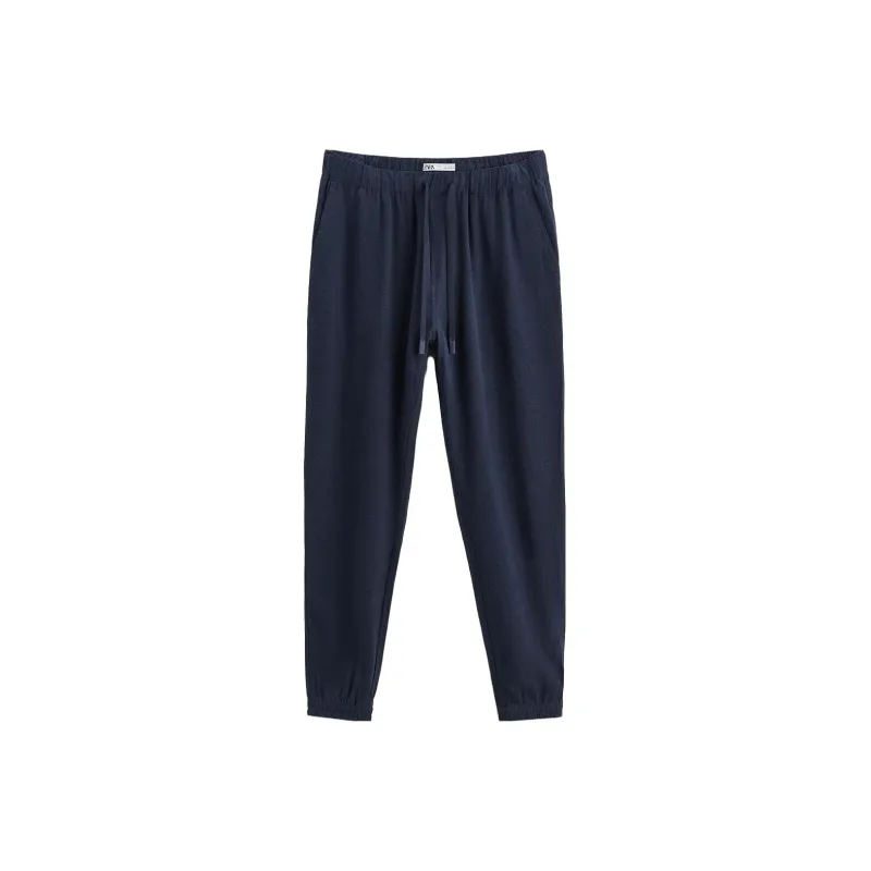 ZARA Casual Pants Men's Sea Blue-0