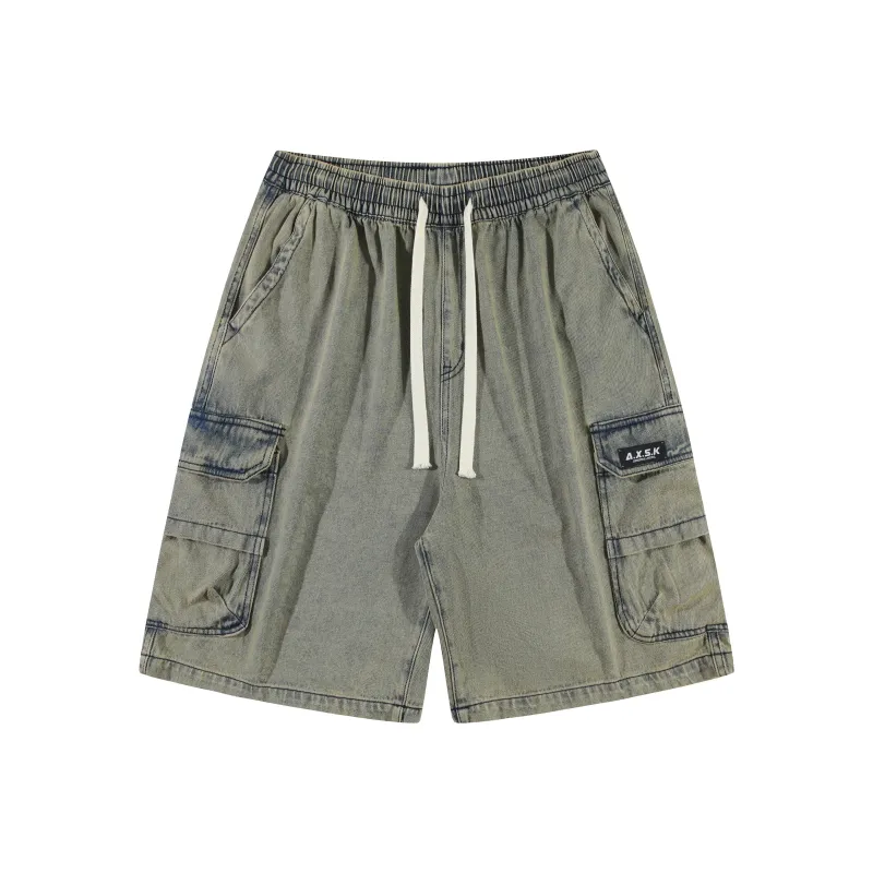 A.X.S.K Denim Shorts Unisex-0