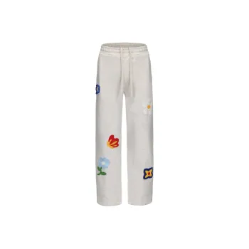 PAINT STAIN Casual Pants Unisex Fashion Gray Shades